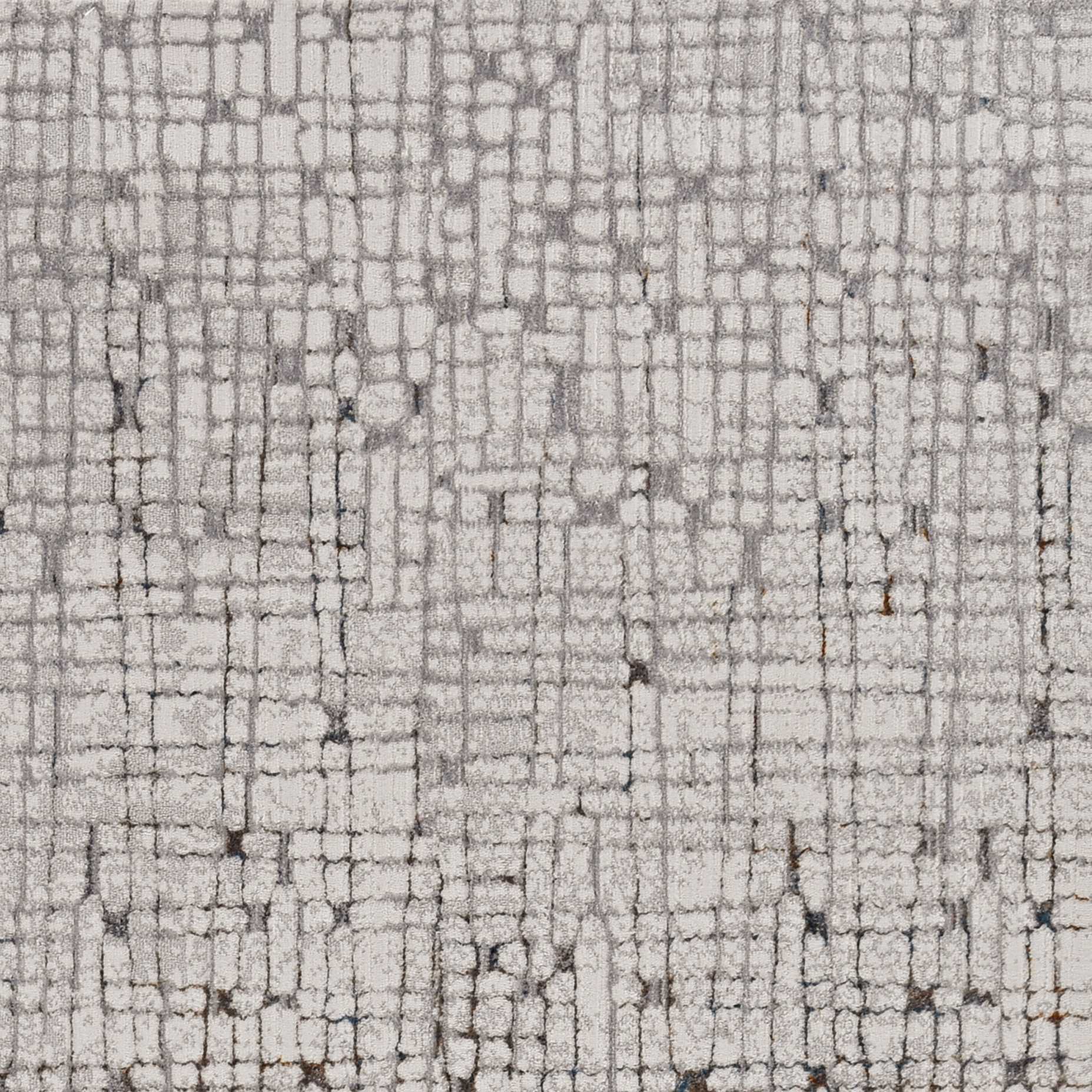 7' Gray And Black Abstract Area Rug - Image 3