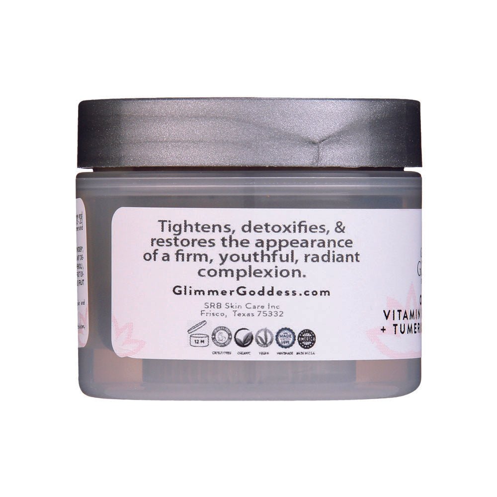 Organic Glow Up Tumeric Vitamin C & E Brightening Face Mask - 2 oz. - Image 4