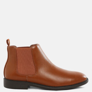 Fraser Men's Faux Leather Chelsea Boots