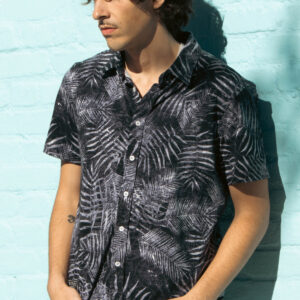 ZIMEGO Mens Holiday Hawaiian Short Sleeve Stretch Casual Aloha Button Down Shirt