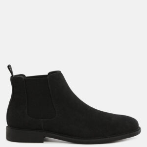 Joham Mens Faux Leather Chelsea Boots