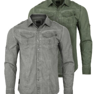Vintage Wash Rugged Fashion Button Shirts