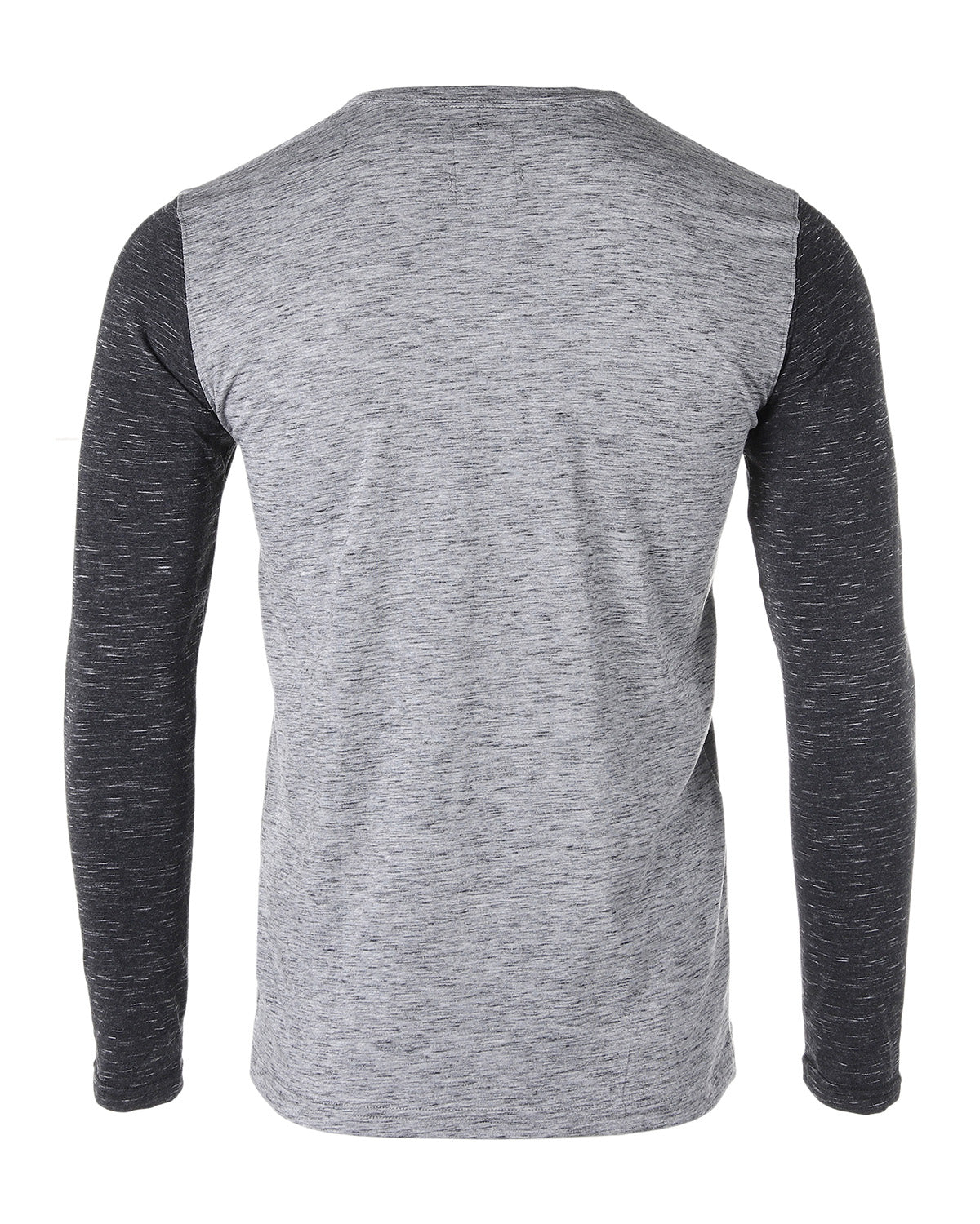 ZIMEGO Mens Contrast Long Sleeve Casual Button Up Henley Athletic T Shirt - Image 5