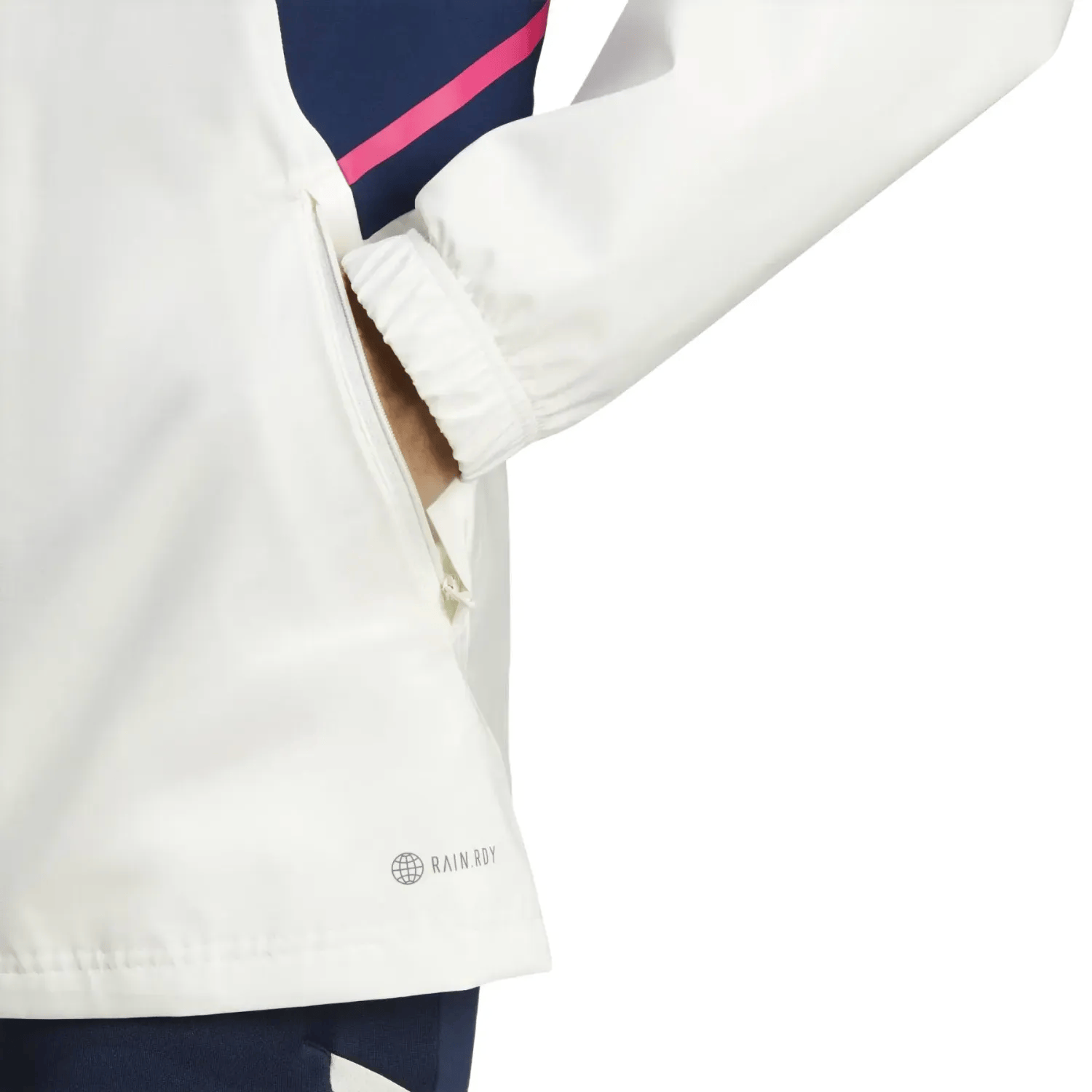 Arsenal FC waterproof Pro windbreaker jacket 2023 white/blue - Adidas - Image 5